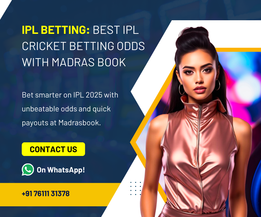 Online IPL Cricket Betting ID | Get IPL Cricket Betting Odds With Madrasbook