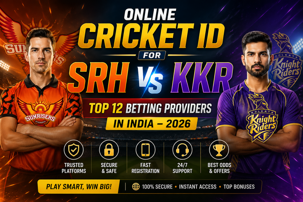 SRH vs KKR Online Cricket ID