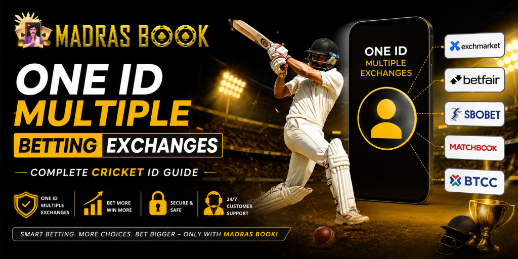 One ID Multiple Betting Exchanges ID Today – Only At MadrasBook.ing