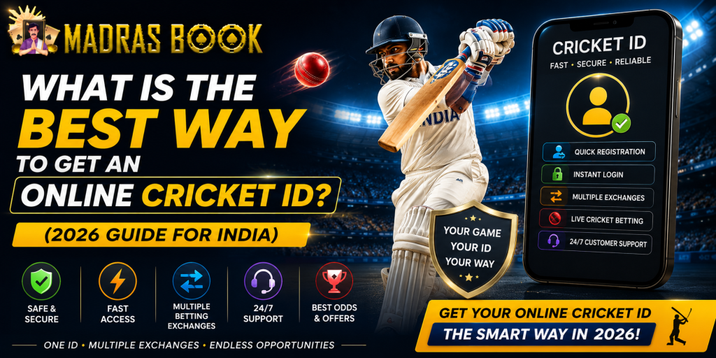 Best Way To Get An Online Cricket ID? (2026 Guide for India)- Madrasbook.ing