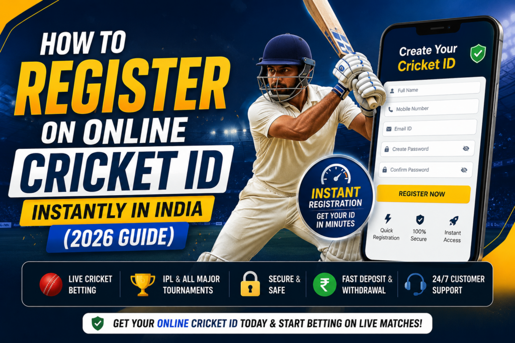 How to Register on Online Cricket ID Instantly in India (2026 Guide)