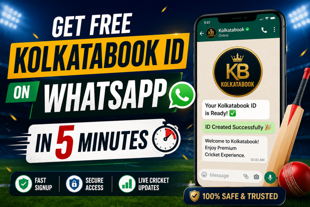 Kolkatabook ID WhatsApp – Get It in 5 Minutes | Madrasbook Cricket ID