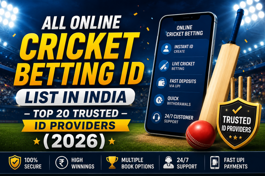All Online Cricket Betting ID List in India – Top 20 Providers (2026)
