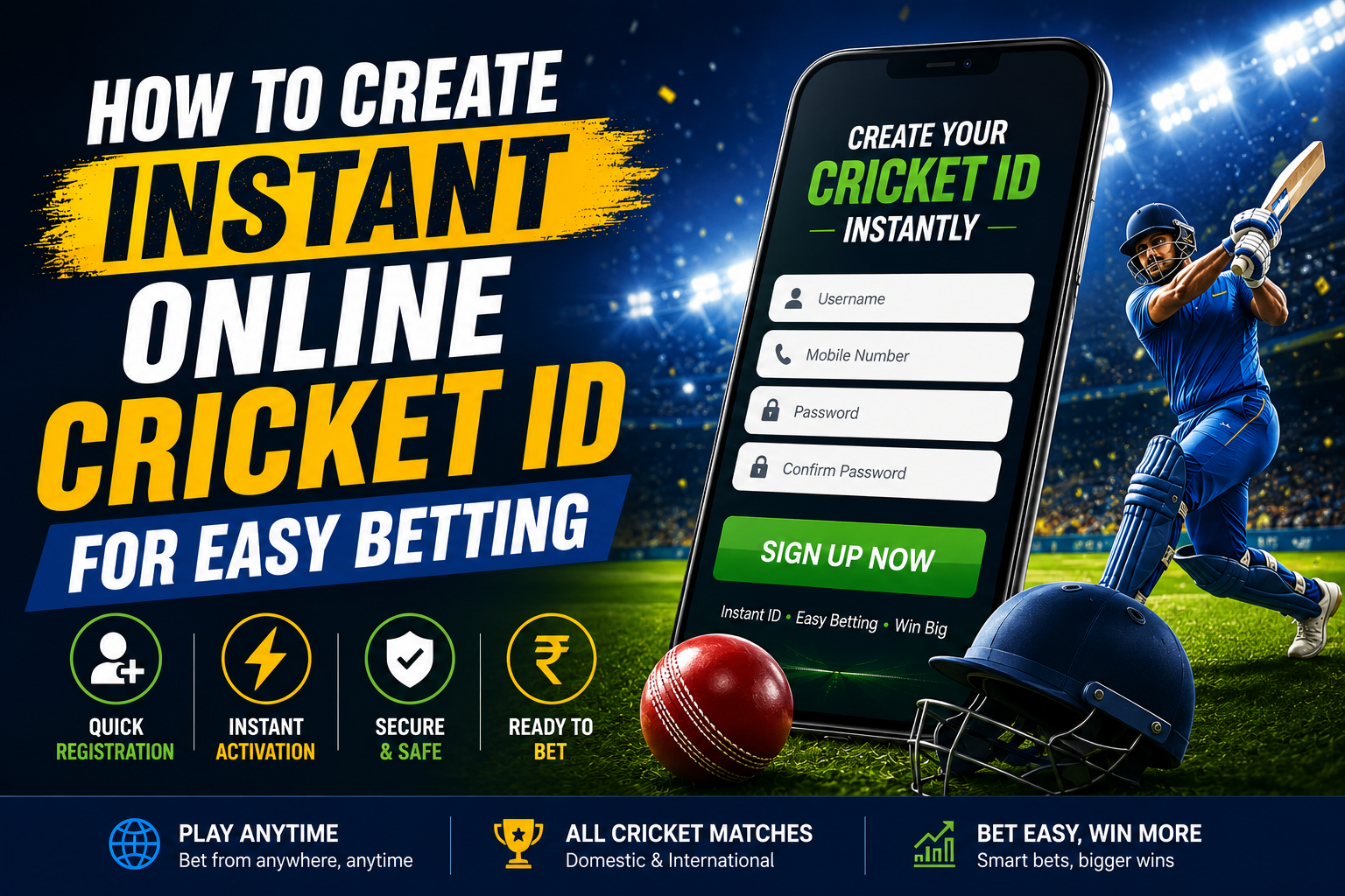 How to Create Instant Online Cricket ID for Easy Betting