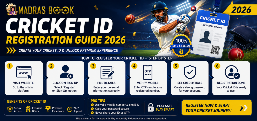 Cricket ID Registration Guide 2026 | Get Your Betting ID in Minutes