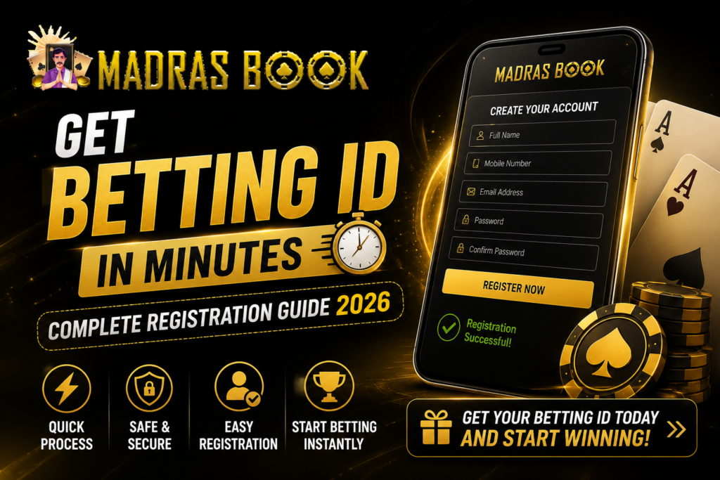 Get Betting ID in Minutes – Complete Registration Guide Madrasbook