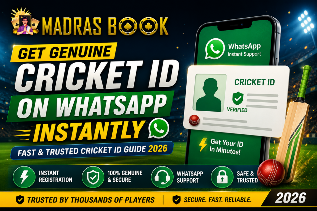 Get Genuine Cricket ID on WhatsApp Instantly - Madrasbook
