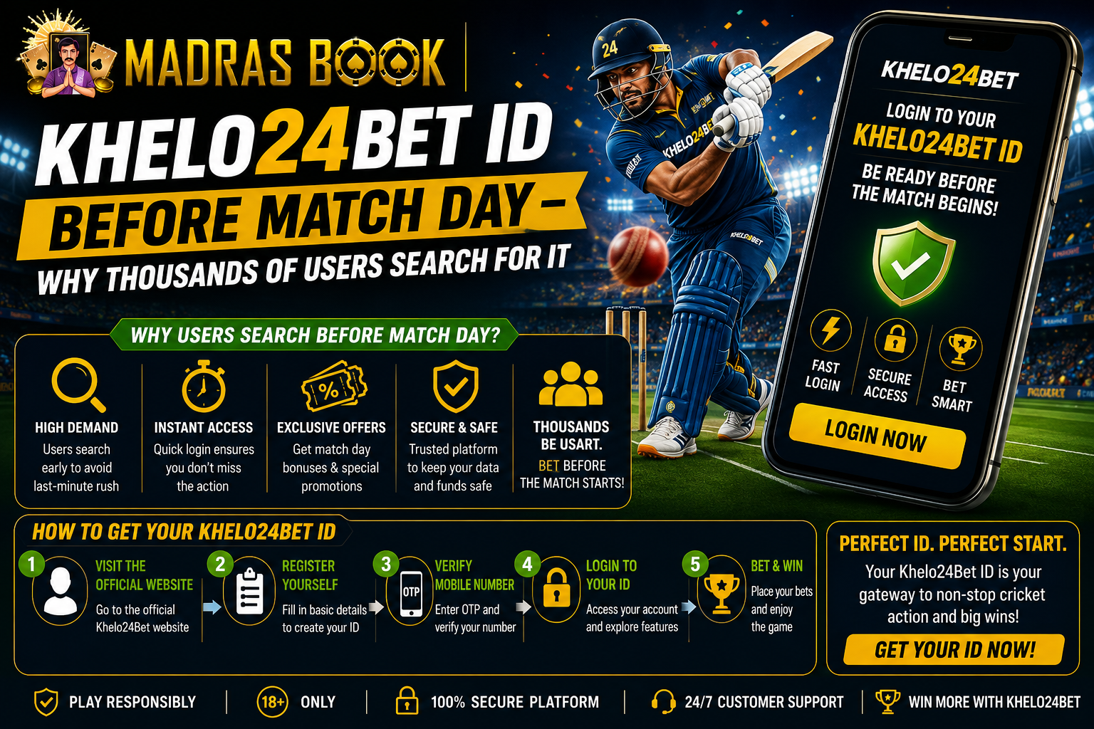 Khelo24Bet ID Before Match Day