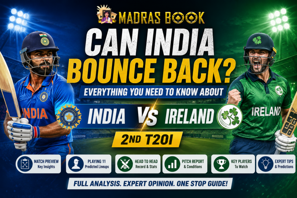 India vs Ireland 2nd T20I Preview: Can India Bounce Back in Belfast?