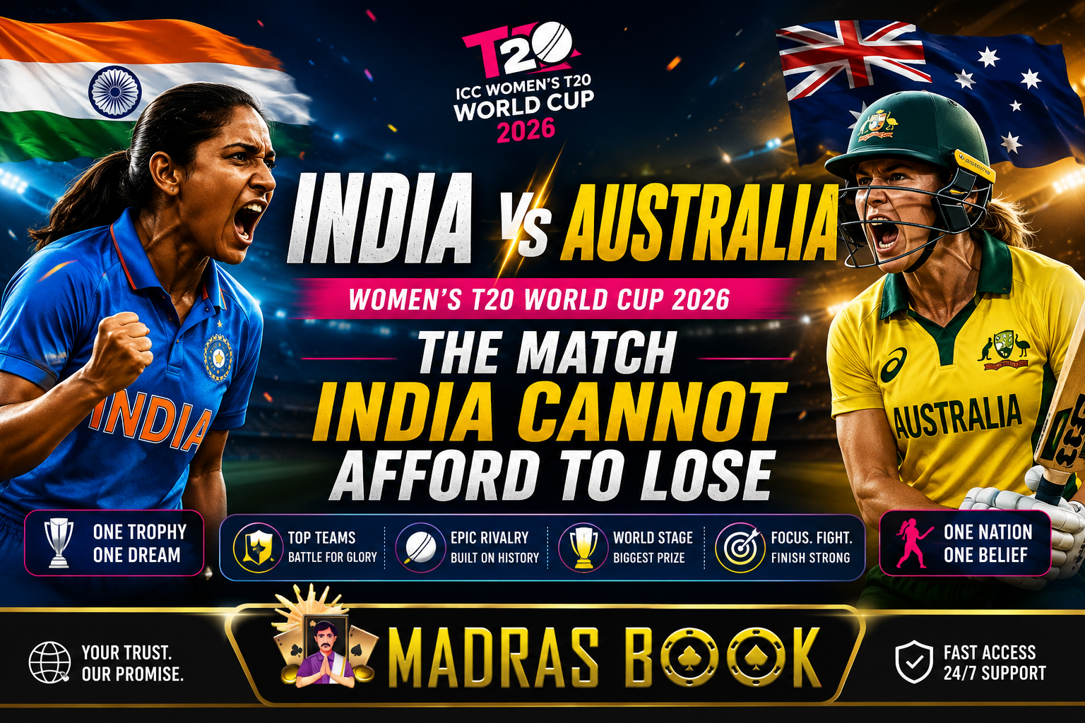 India vs Australia Women T20 World Cup 2026