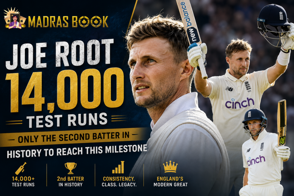 Joe Root 14,000 Test Runs — History Made | MadrasBook