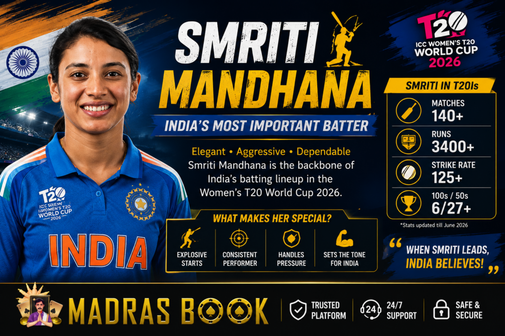 Smriti Mandhana – India’s Most Important Batter | Madras Book