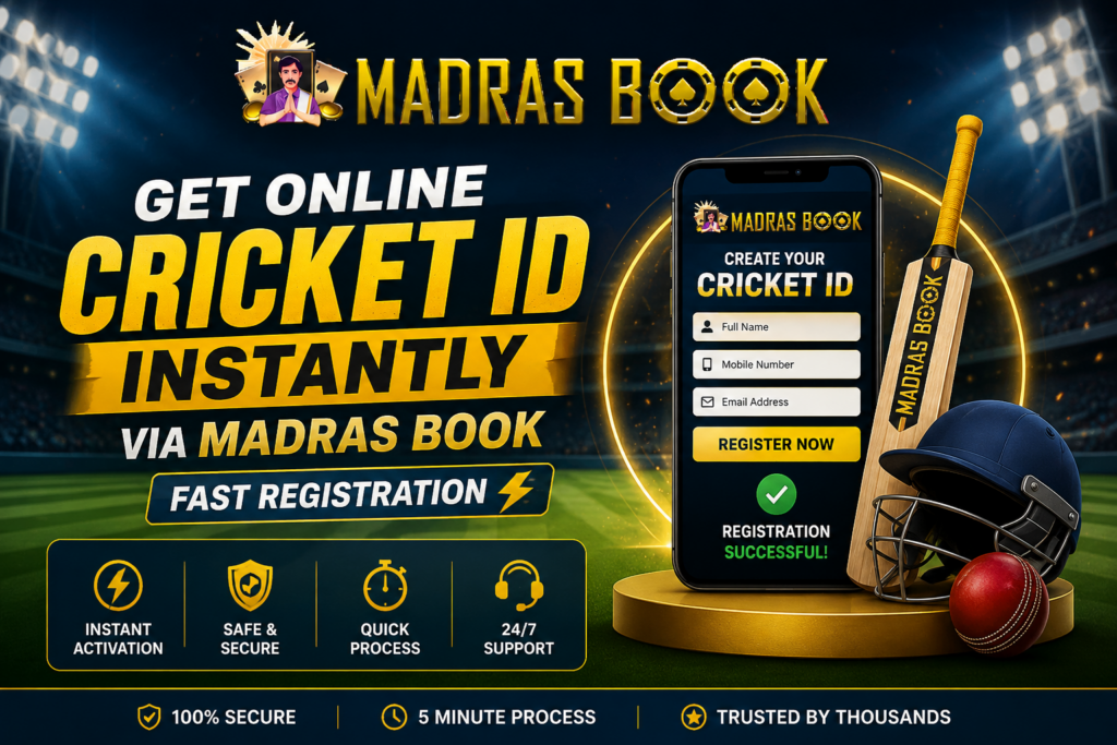 Get Online Cricket ID Instantly via Madras Book
