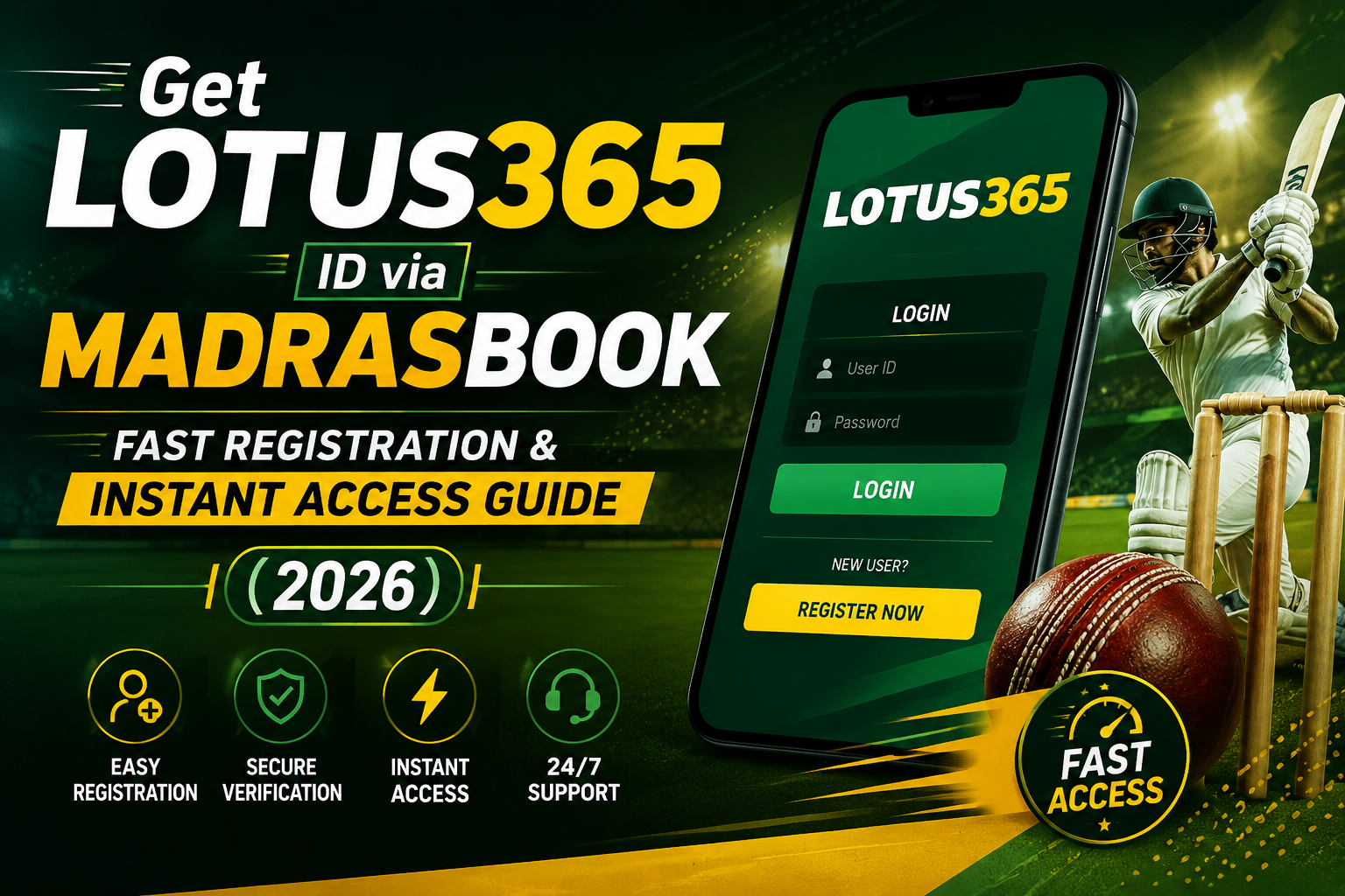 Get Lotus365 ID via Madrasbook – Fast Registration & Instant Access