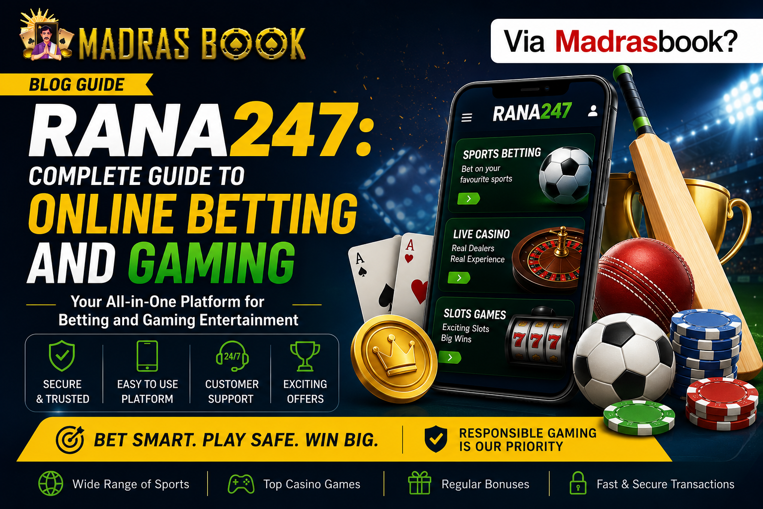 Rana247: Complete Guide to Online Betting and Gaming via Madras Book