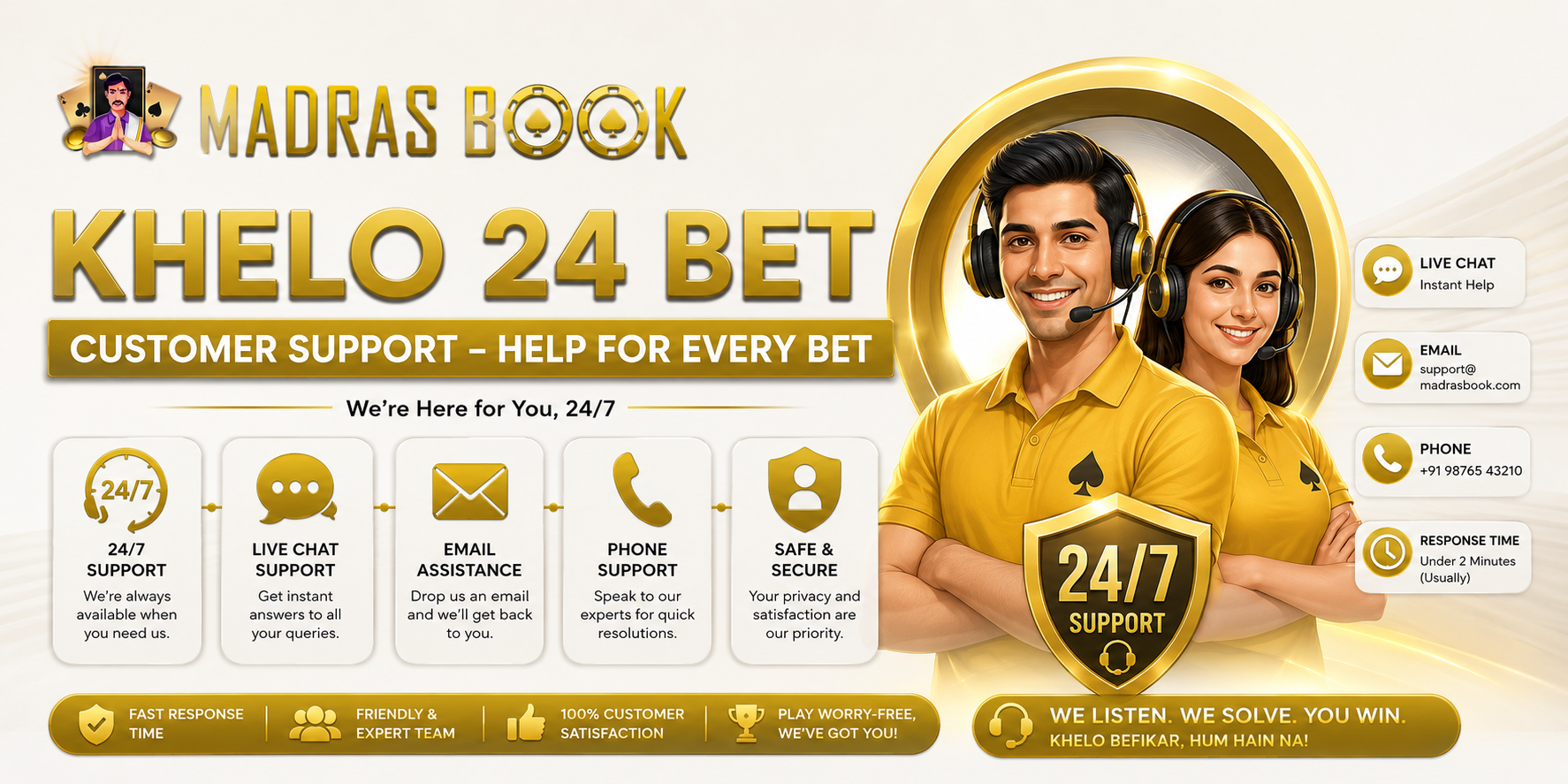 Khelo 24 Bet Customer Support