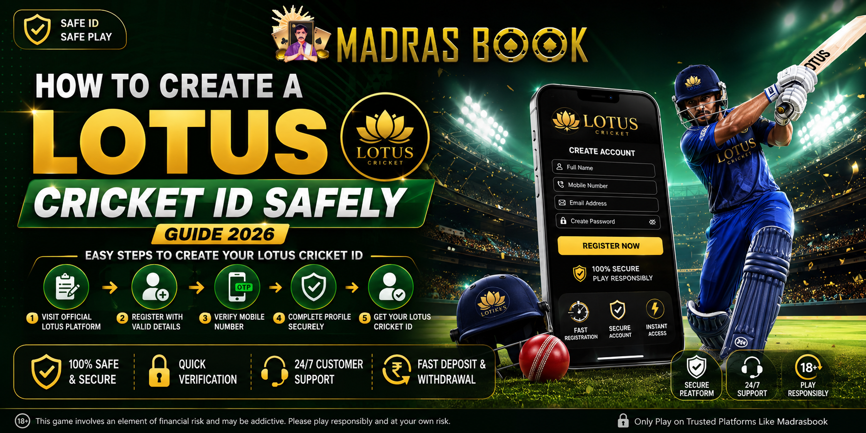 How to Create A Lotus Cricket ID Safely