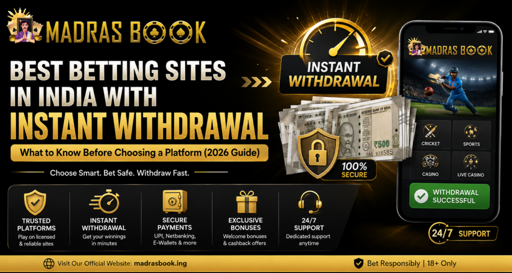 Best Betting Sites in India with Instant Withdrawals
