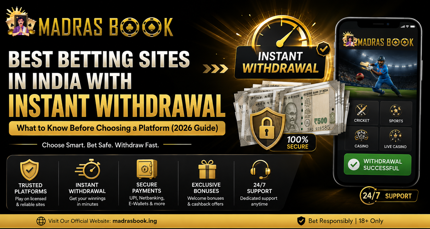 Best Betting Sites in India with Instant Withdrawals