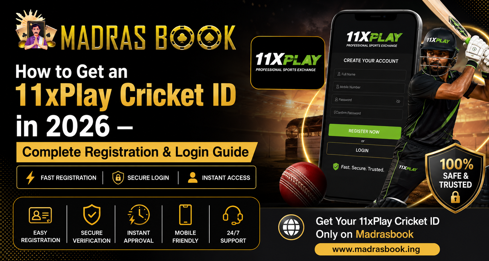 Get an 11xPlay Cricket ID in 2026