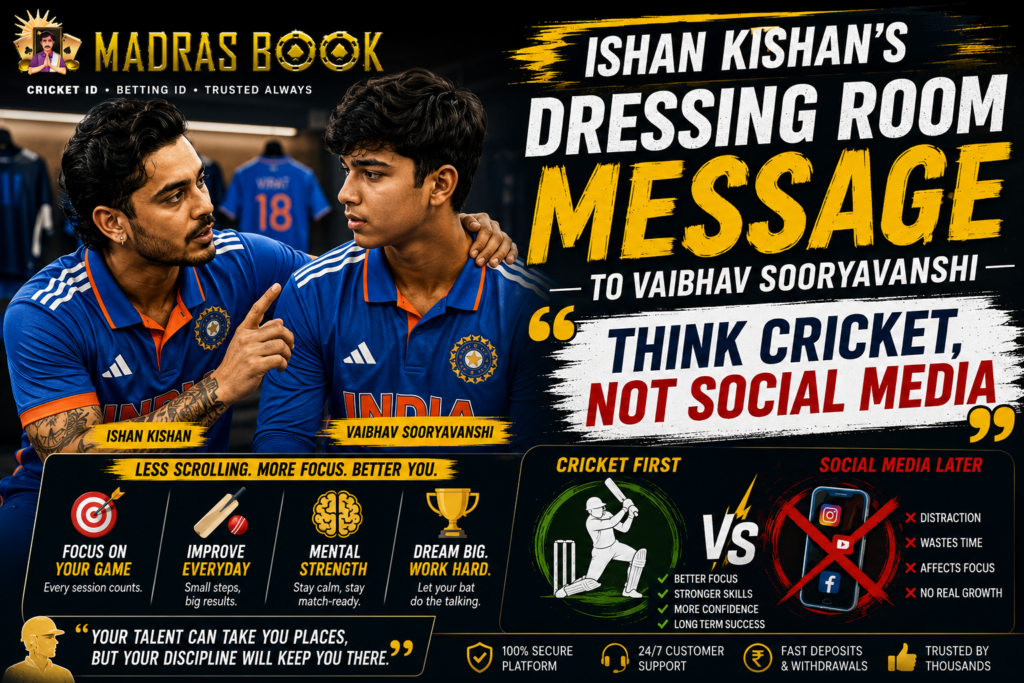 Ishan Kishan dressing room message to Sooryavanshi