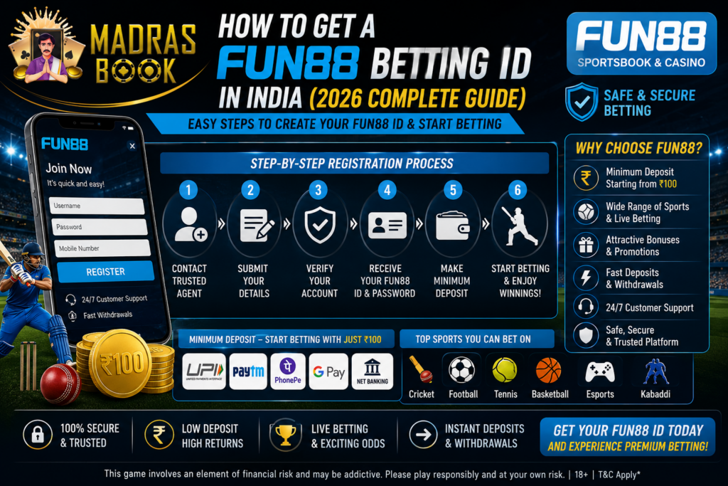 Fun88 Betting ID (2026): Registration, Login & Guide