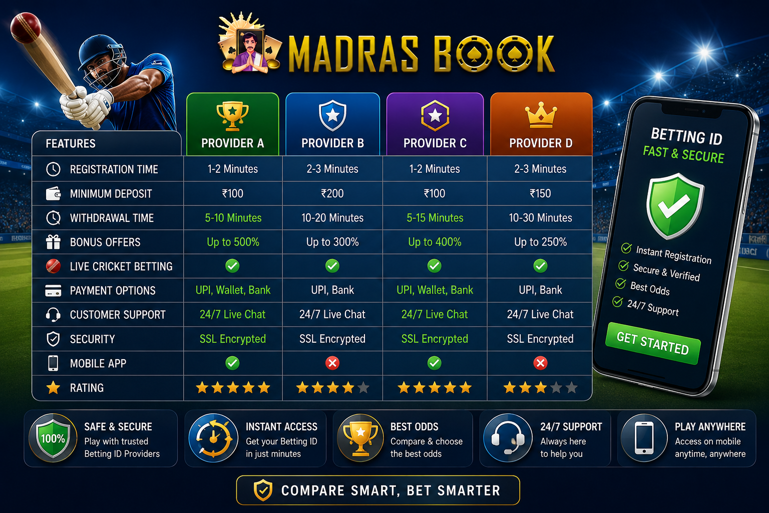 Compare Betting ID Providers