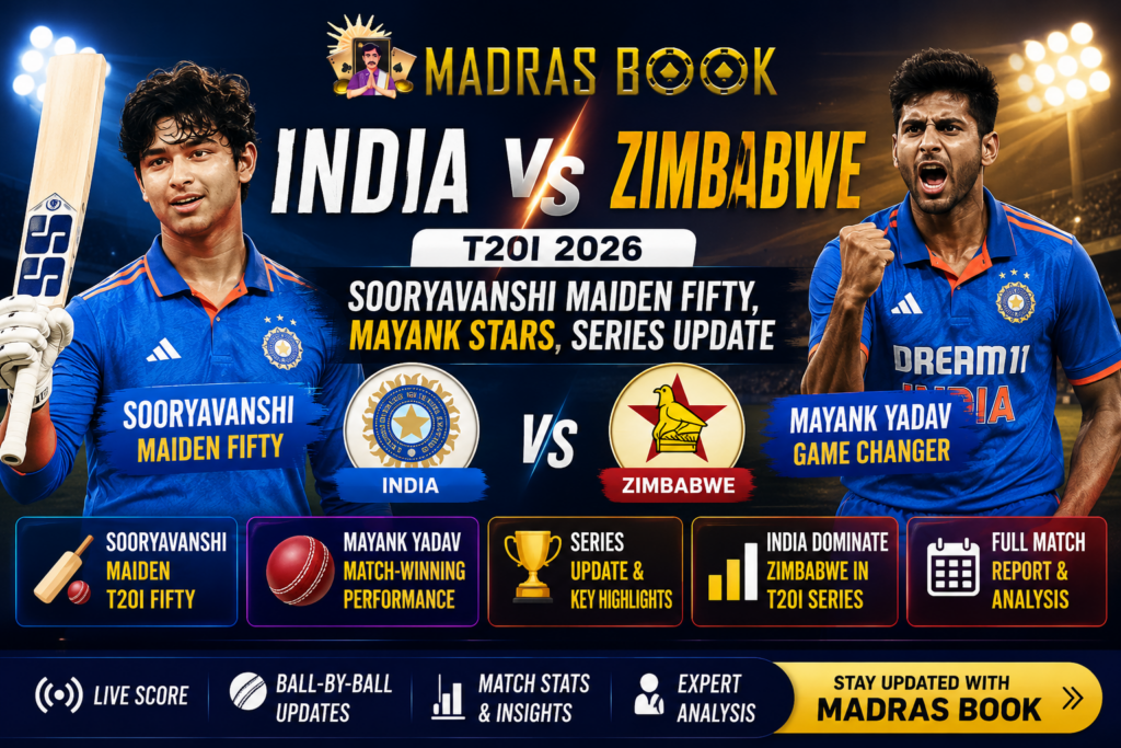 India vs Zimbabwe T20i 2026