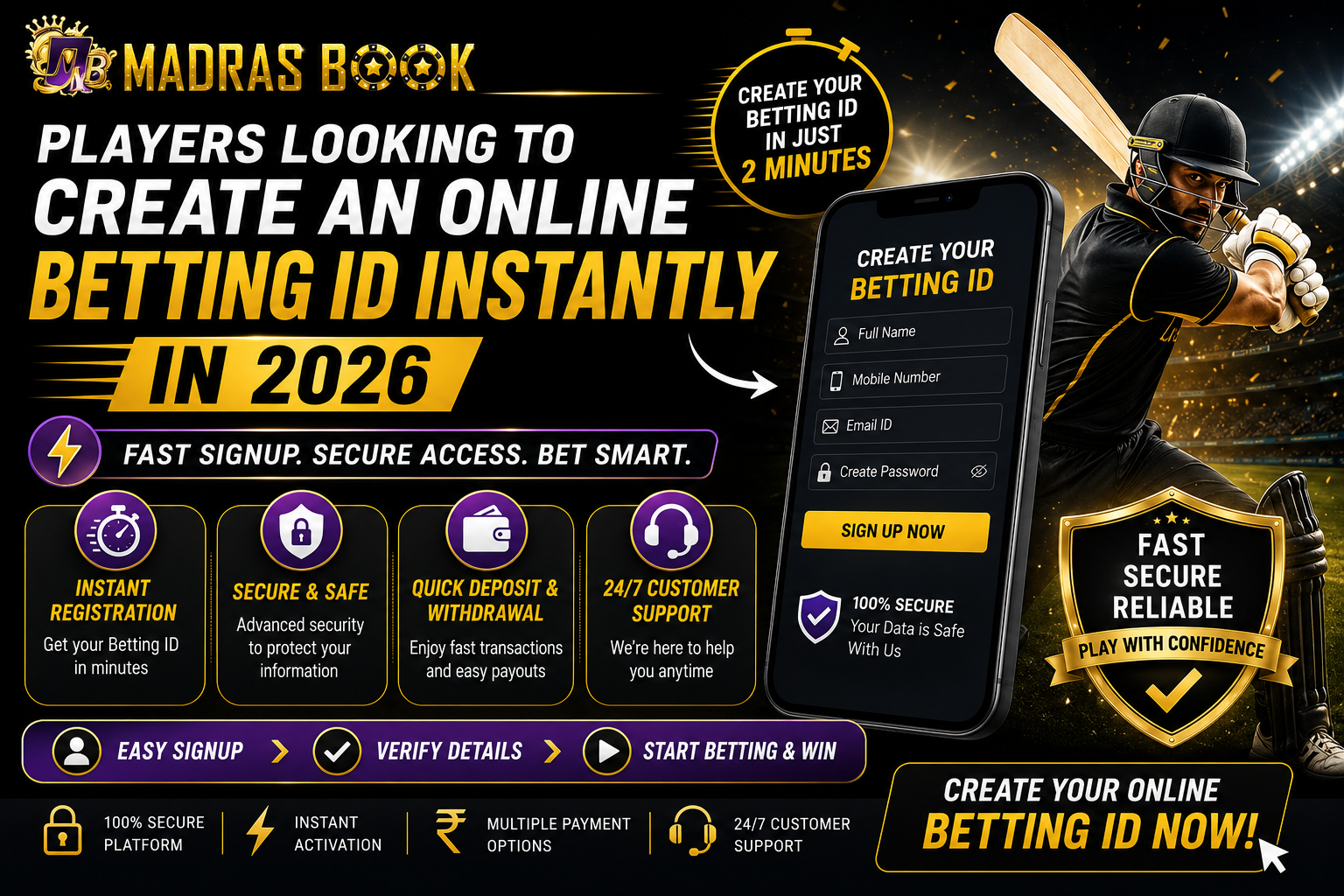 Create Online Betting ID Instantly 2026