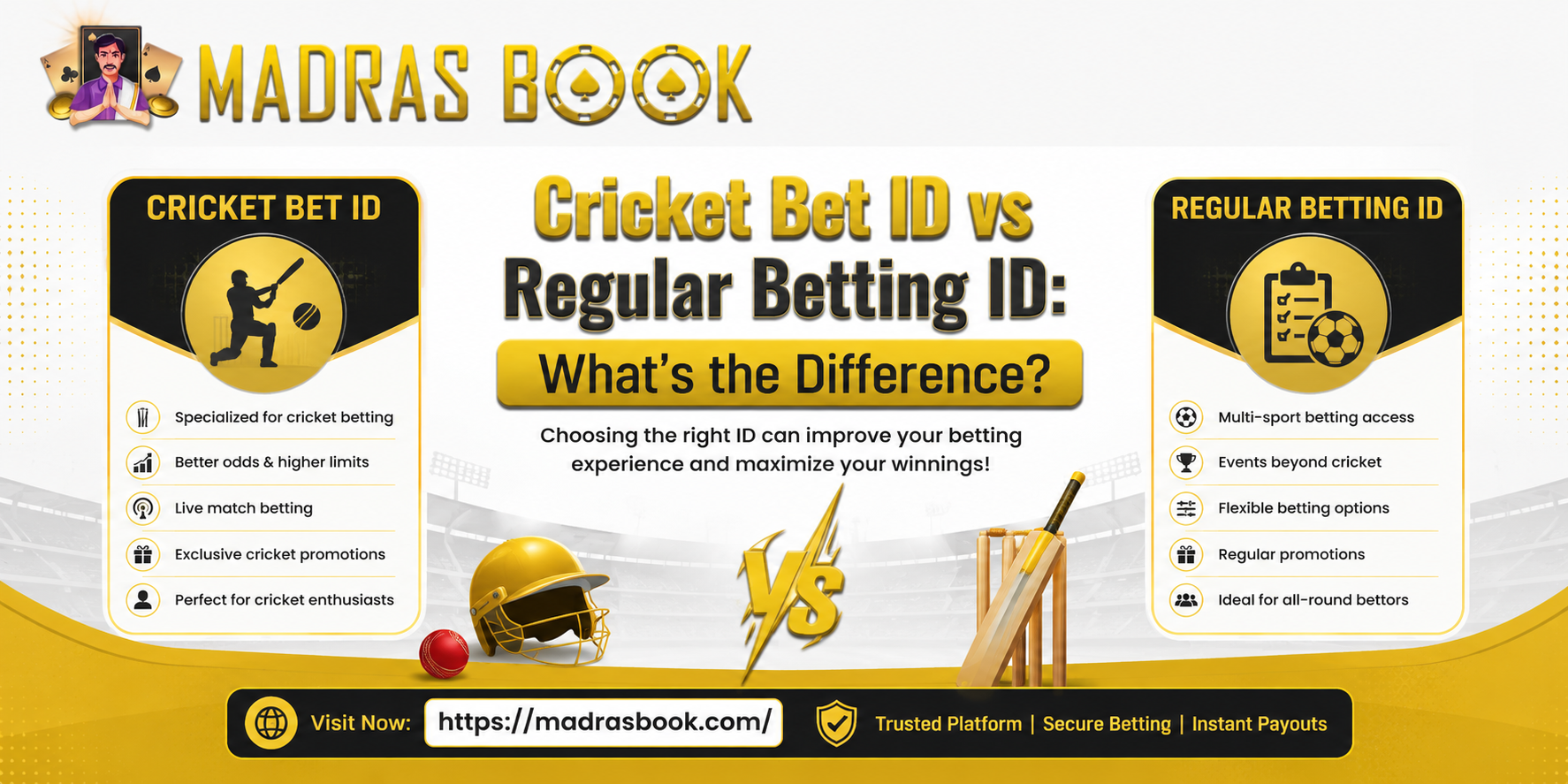 Cricket Bet ID vs Regular Betting ID
