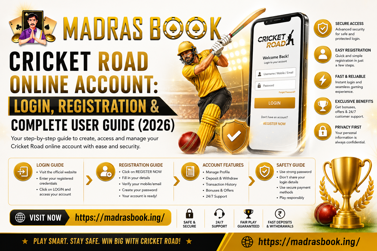 Cricket Road Online Account (2026): Registration & Login Guide