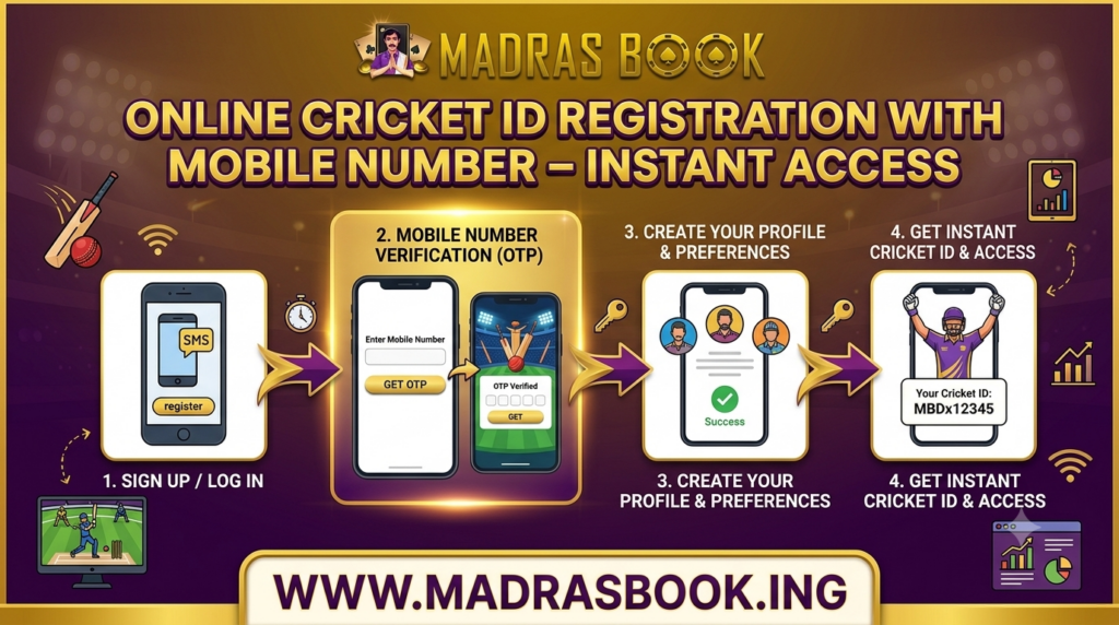 Online Cricket ID Registration with Mobile Number