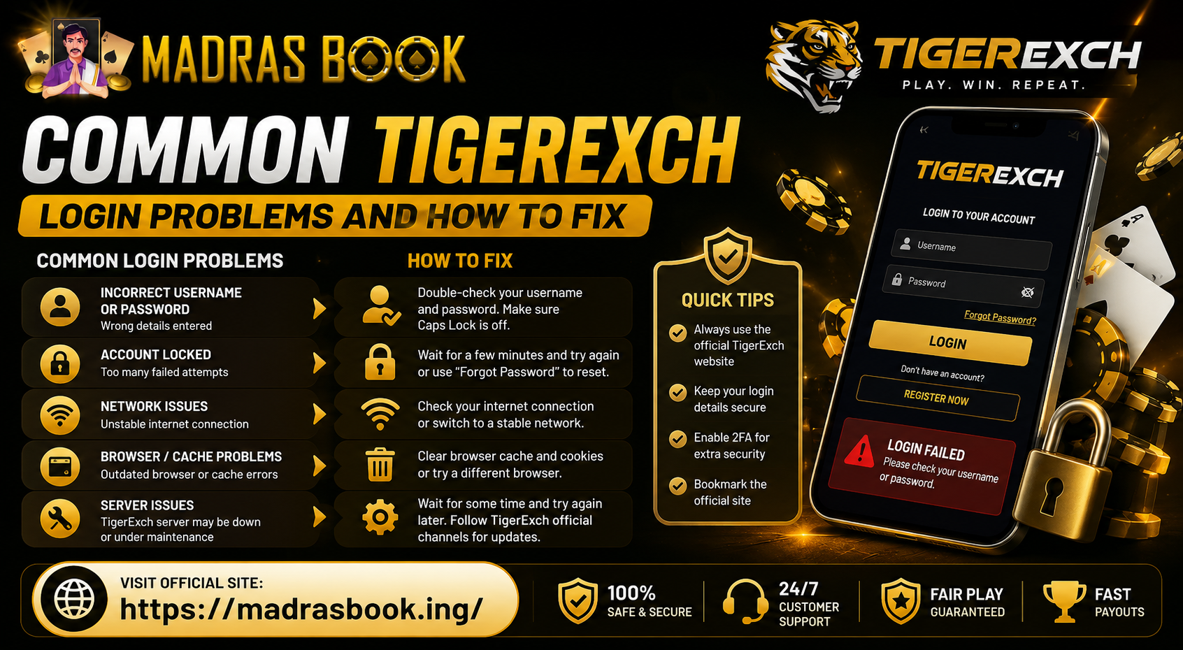 Common TigerExch Login Problems and How to Fix