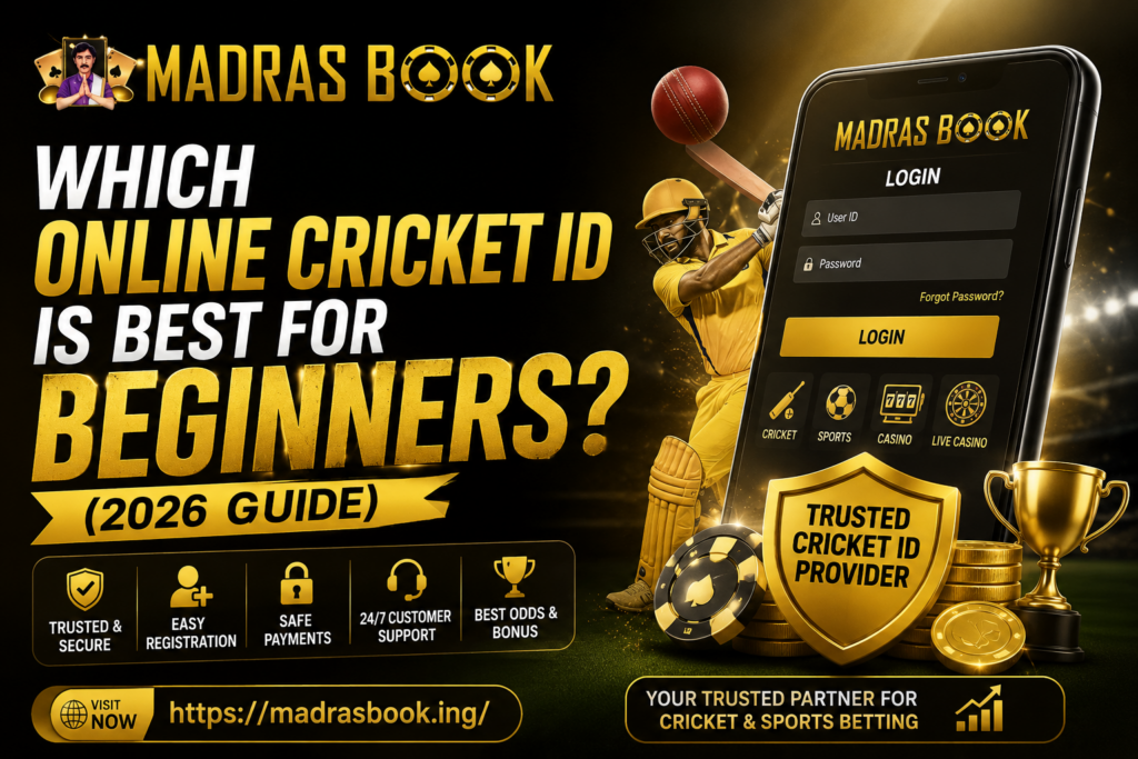 Which Online Cricket ID Is Best for Beginners - Madrasbook Guide