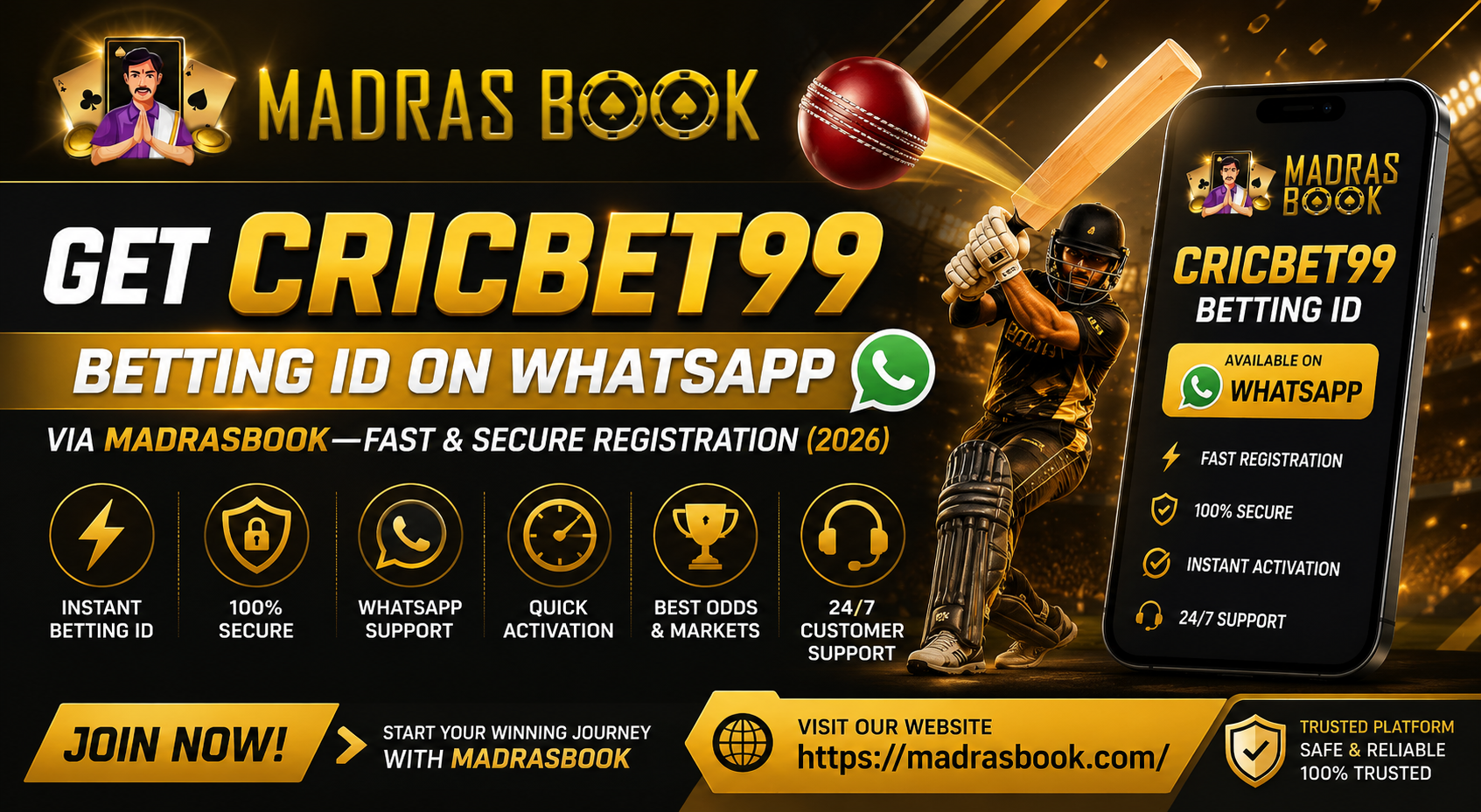 Get Cricbet99 Betting ID On WhatsApp