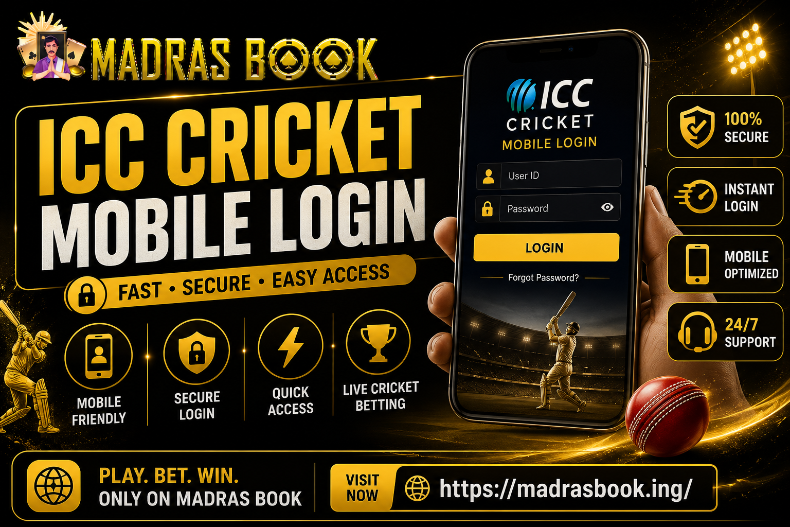 ICC Cricket Mobile Login