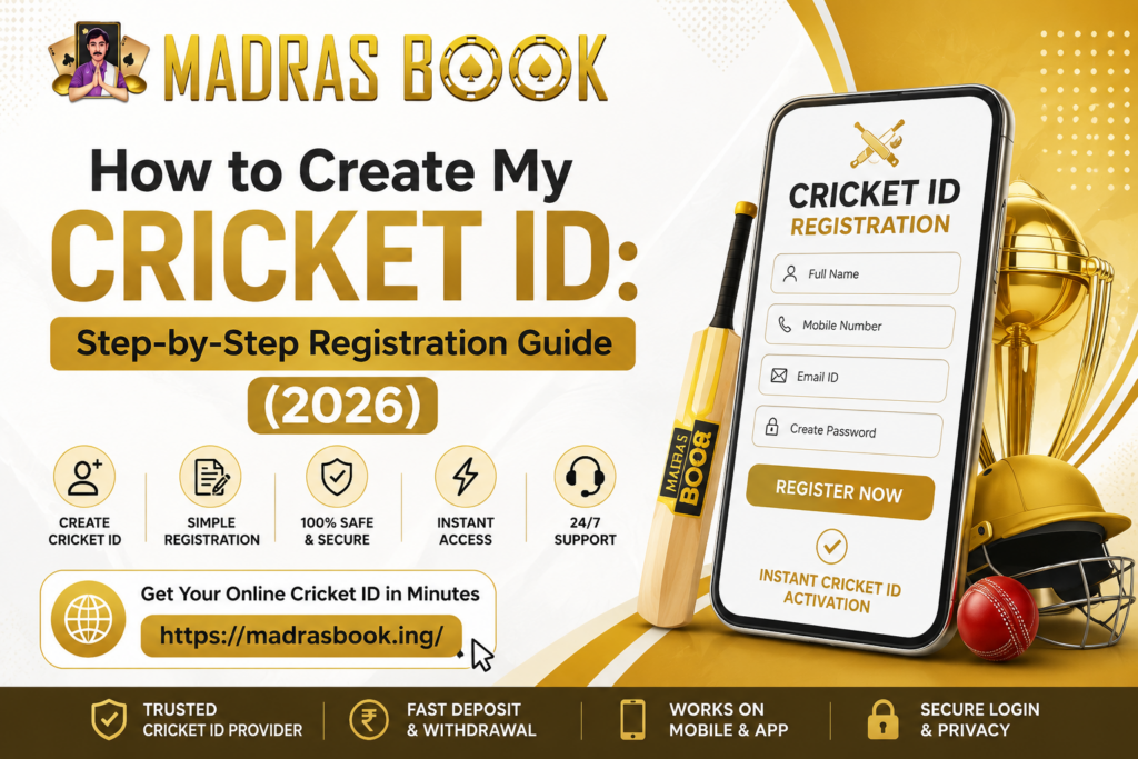 How to Create My Cricket ID (2026) | Madrasbook Registration