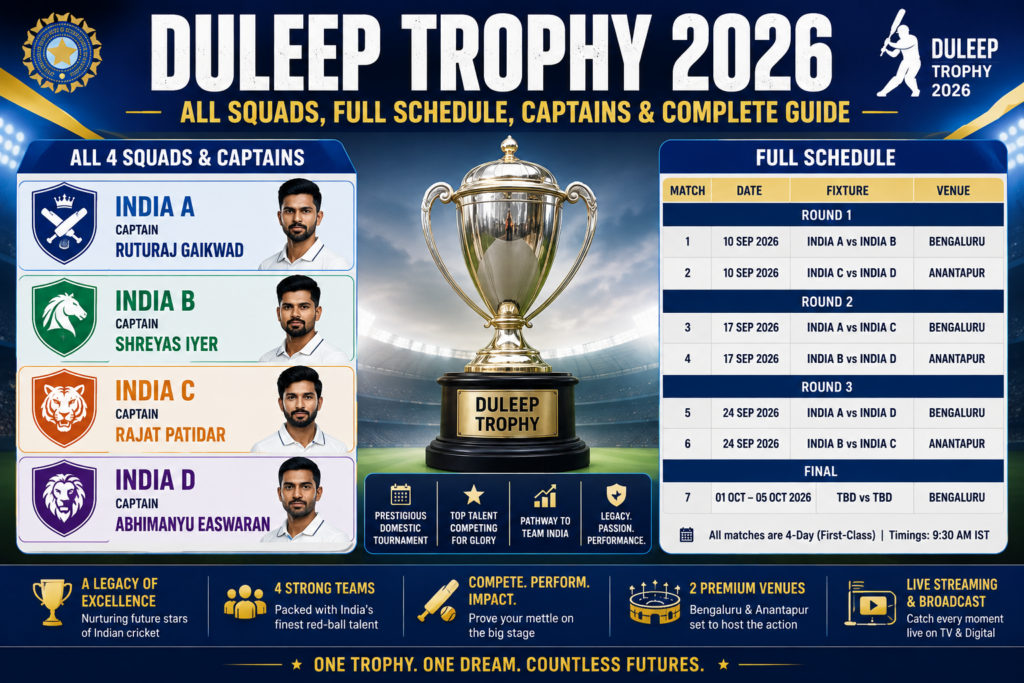 Duleep Trophy 2026