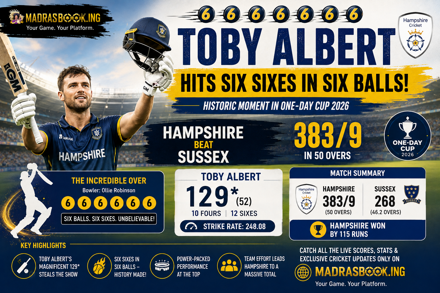Albert six sixes Hampshire county 2026