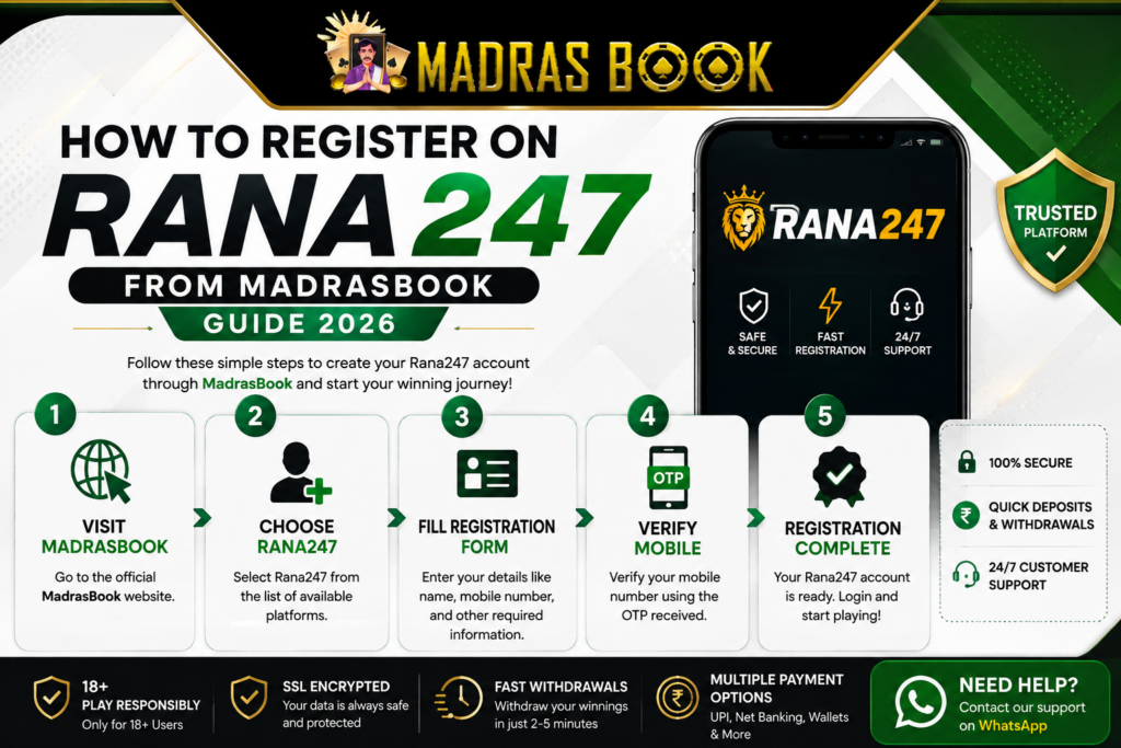 How to Register on Rana247 from MadrasBook