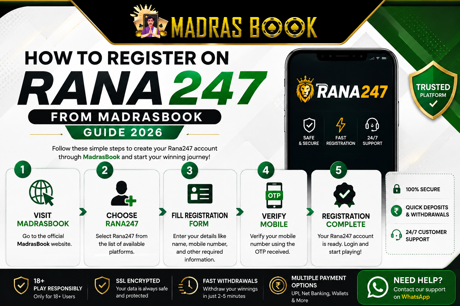 How to Register on Rana247 from MadrasBook