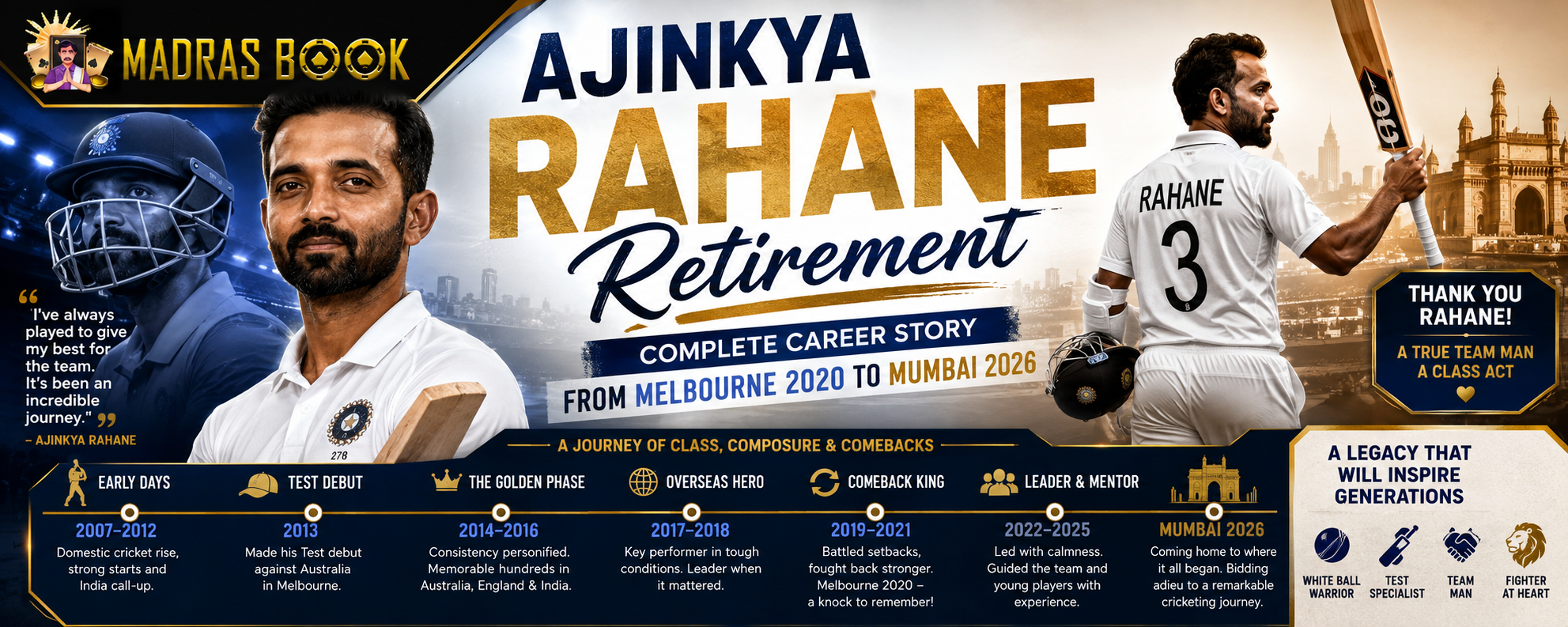 Ajinkya Rahane Retirement