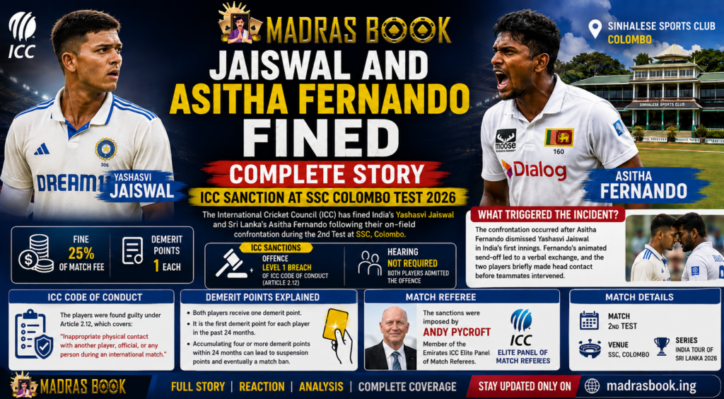 Jaiswal Asitha Fined 2026