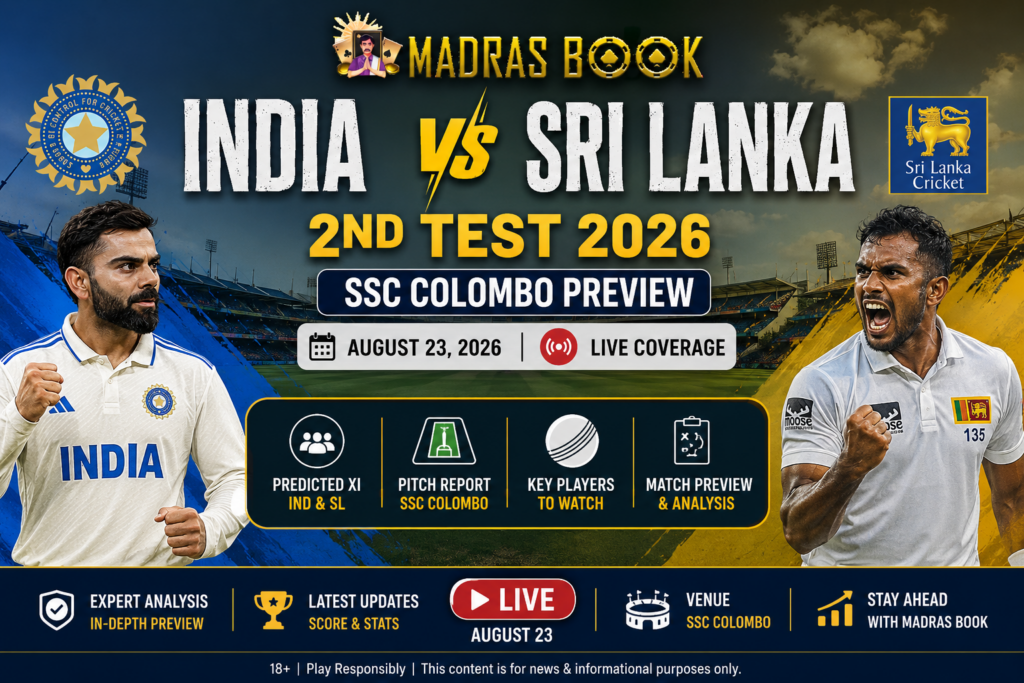 India Sri Lanka 2nd Test Colombo 2026