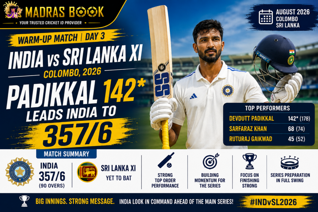India Sri Lanka warm up match 2026
