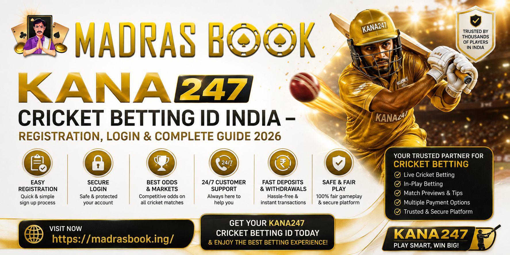 Kana247 Cricket Betting ID India (2026): Complete Guide