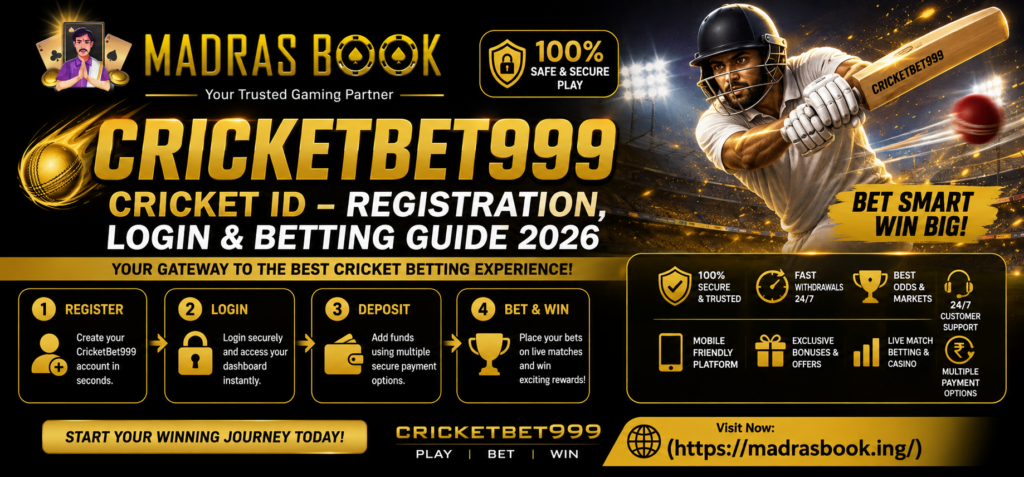 CricketBet999 Cricket ID (2026): Login & Registration Guide