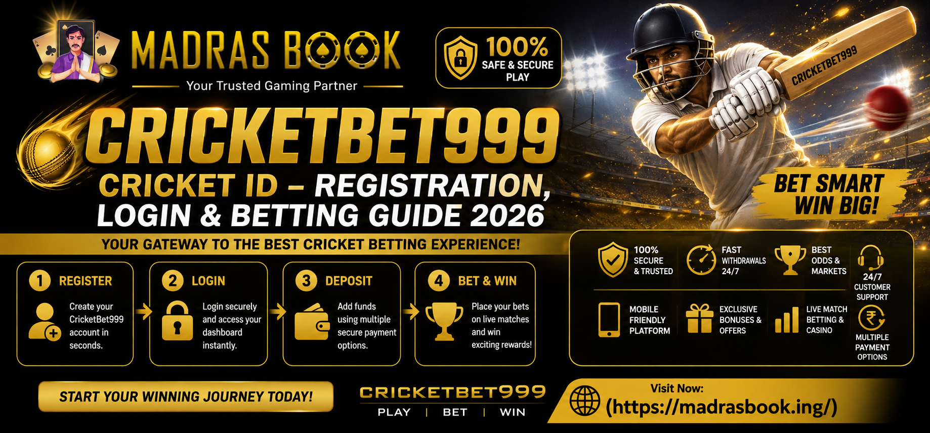 CricketBet999 Cricket ID (2026): Login & Registration Guide