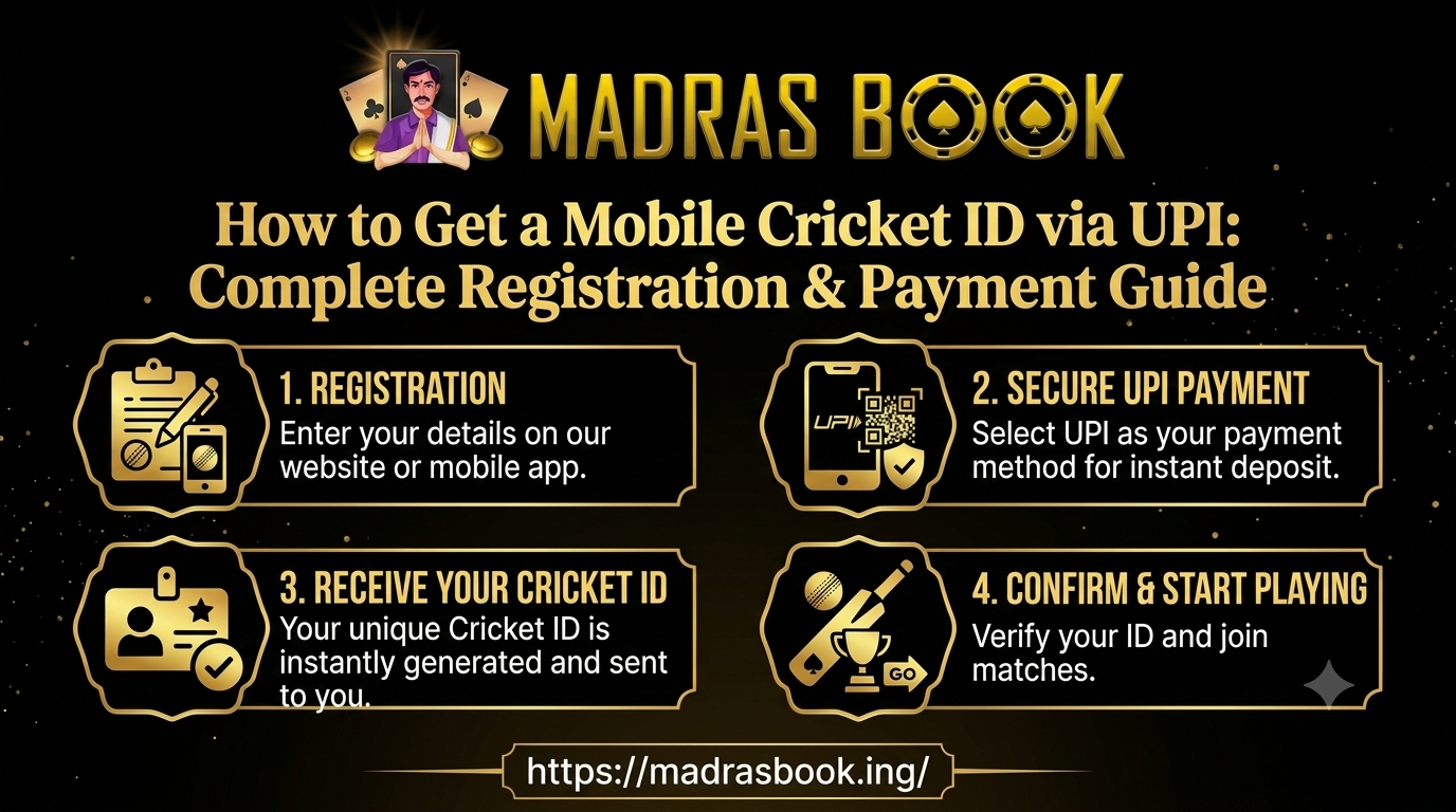 Mobile Cricket ID via UPI | Instant Cricket ID Online India
