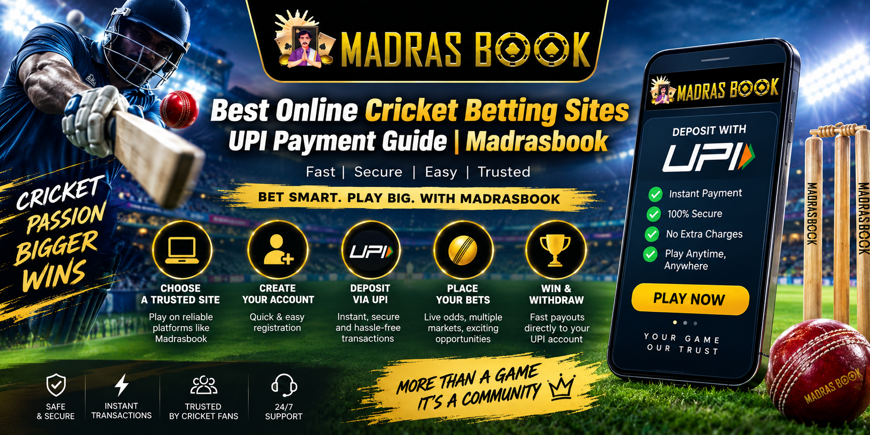 Best Online Cricket Betting Sites UPI Payment (2026)